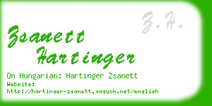 zsanett hartinger business card
